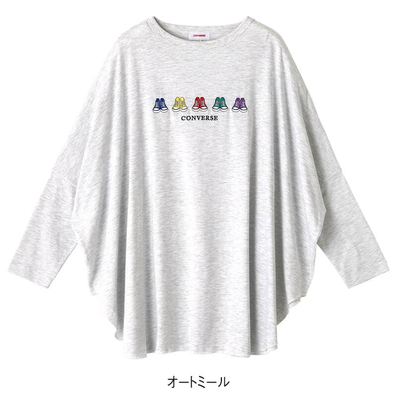 ＜CONVERSE＞天竺ポンチョチュニック