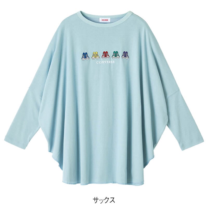 ＜CONVERSE＞天竺ポンチョチュニック