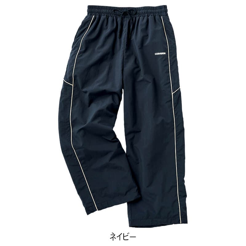 ＜CONVERSE＞ナイロンタスランパイピング使いワイドパンツ