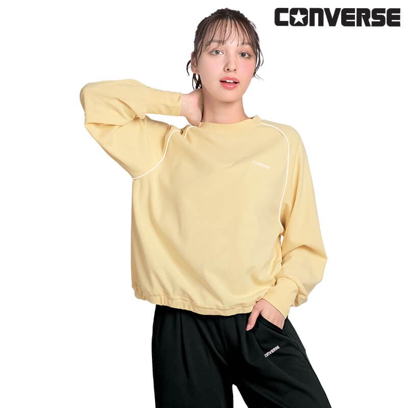 ＜CONVERSE＞ツヤ消しカノコパイピング使いトレーナー