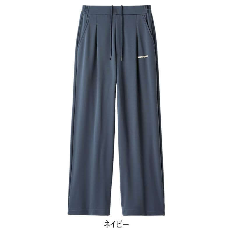 ＜CONVERSE＞ツヤ消しカノコワイドパンツ