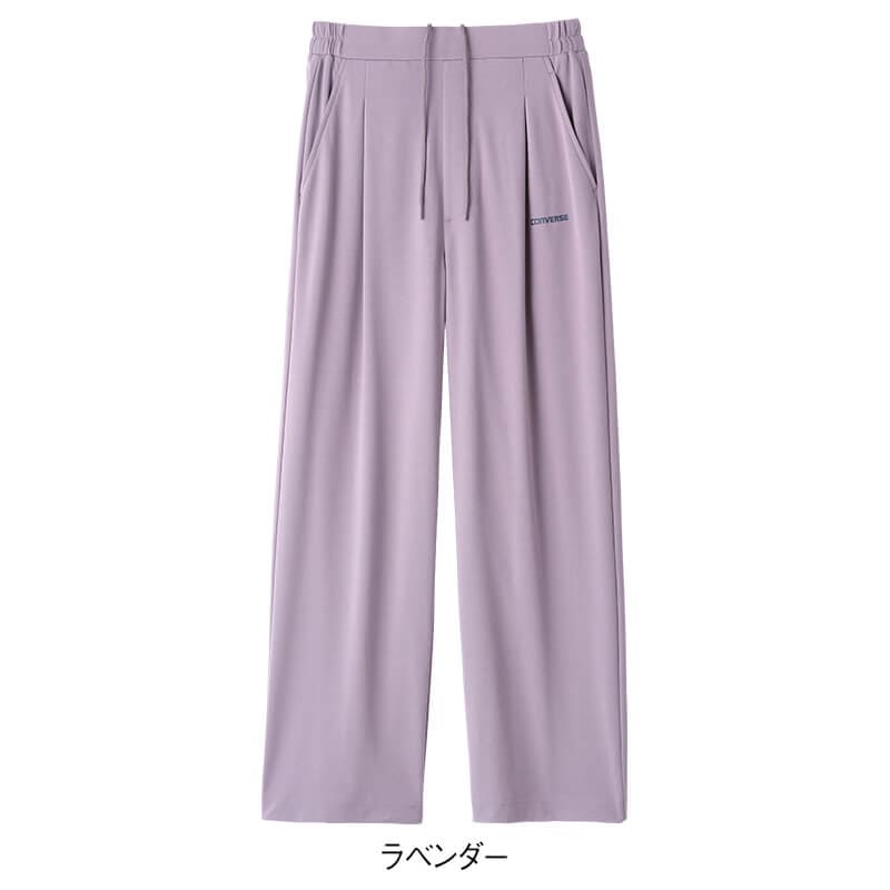 ＜CONVERSE＞ツヤ消しカノコワイドパンツ