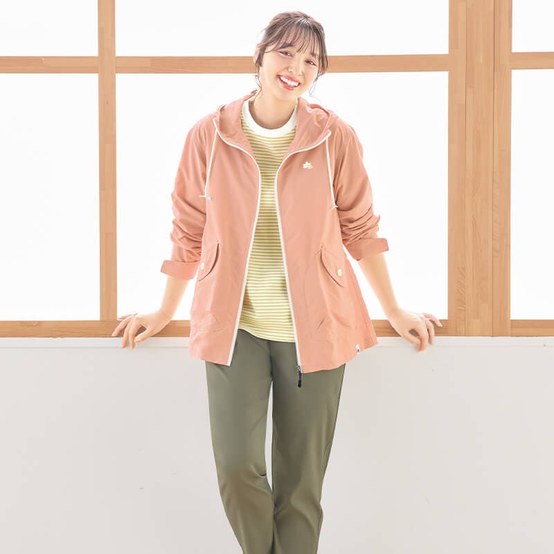 ＜LOGOS Park＞空紡天竺先染めボーダー7分袖Tシャツ