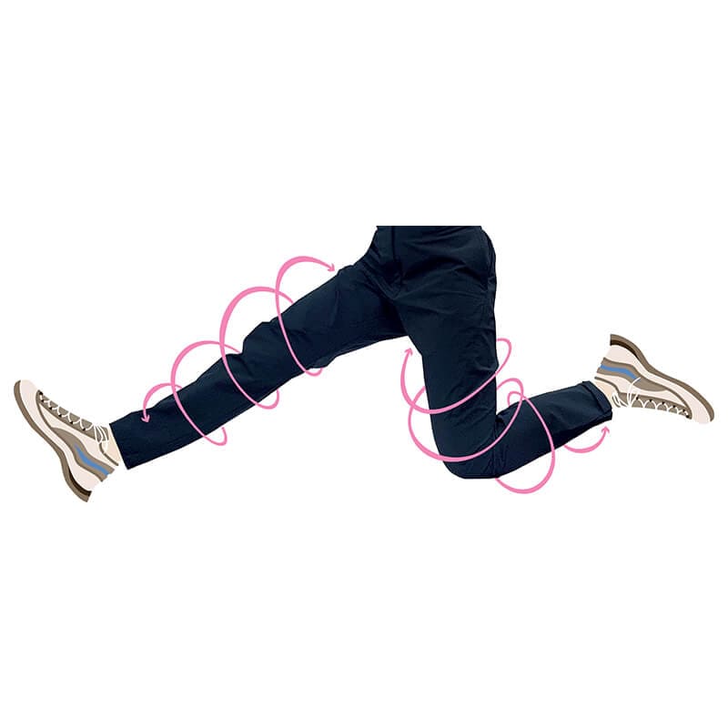 吸汗速乾 圧縮カノコクロップドテーパードパンツ