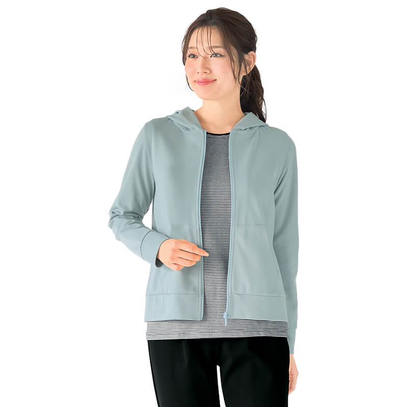 吸水速乾 ドライ裏メッシュフルジップパーカー