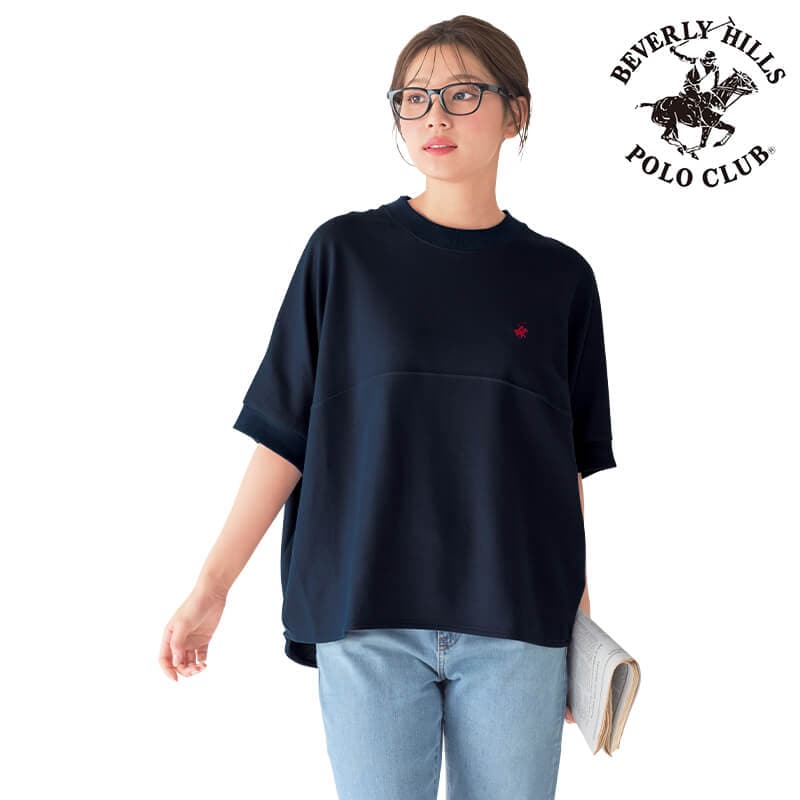 ＜BEVERLY HILLS POLO CLUB＞切替えワイドプルオーバー