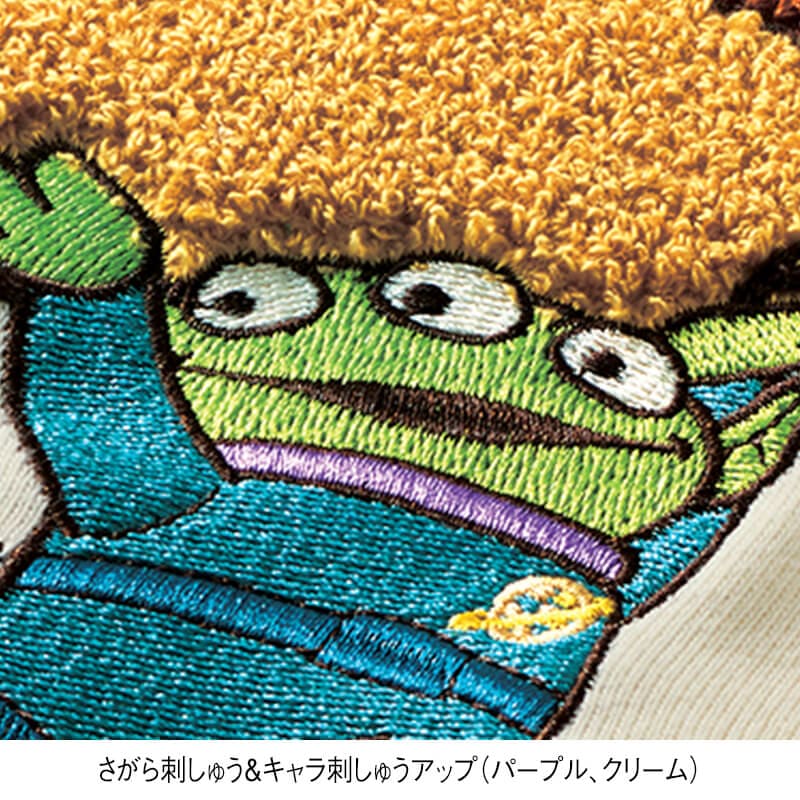 ＜ディズニー＞さがら刺繍裏毛ワイドトレーナー
