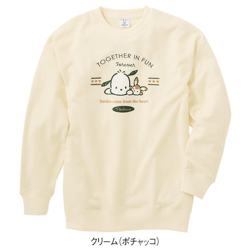 ＜サンリオキャラクターズ＞裏毛クルーネックビッグトレーナー
