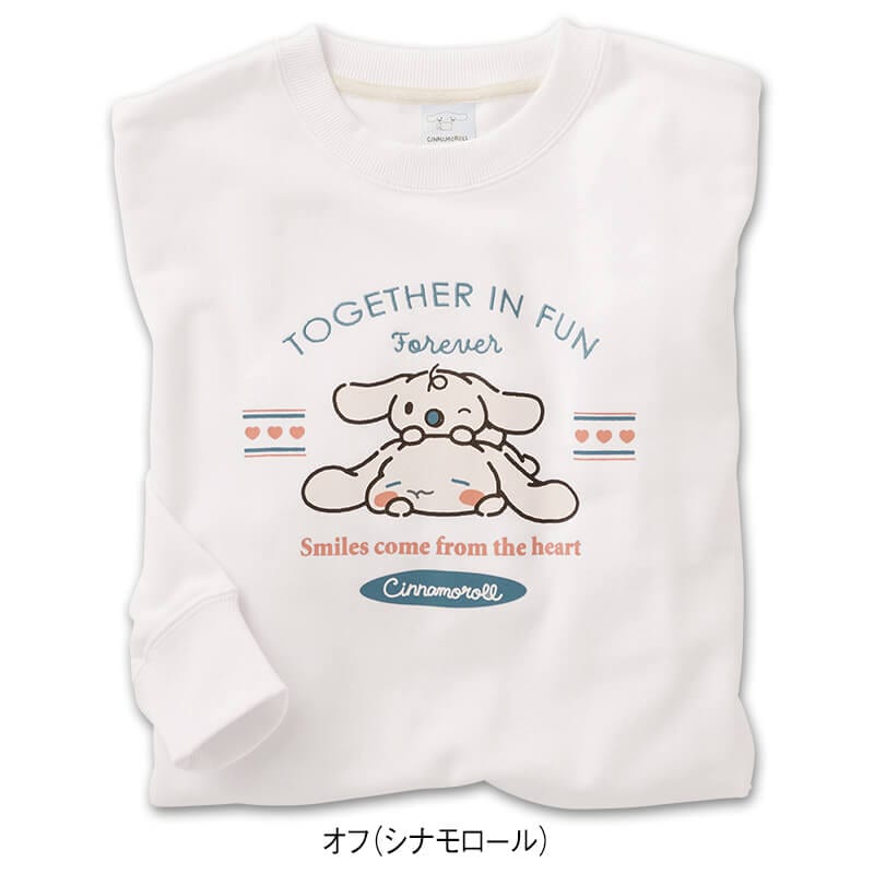 ＜サンリオキャラクターズ＞裏毛クルーネックビッグトレーナー