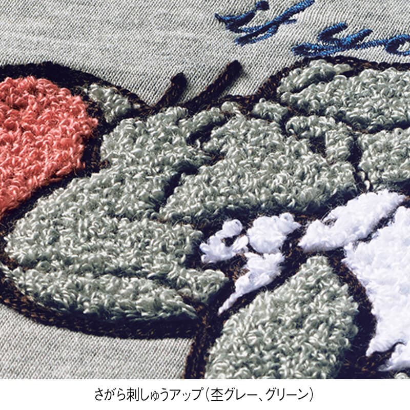 ＜TOM and JERRY＞さがら刺繍裏毛ワイドトレーナー