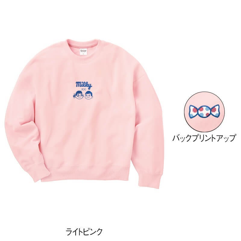 ＜Peko＞ポンチクルーネックワイドトレーナー