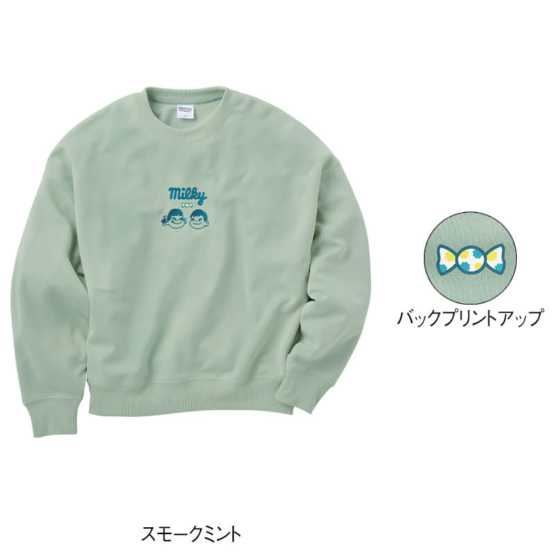 ＜Peko＞ポンチクルーネックワイドトレーナー