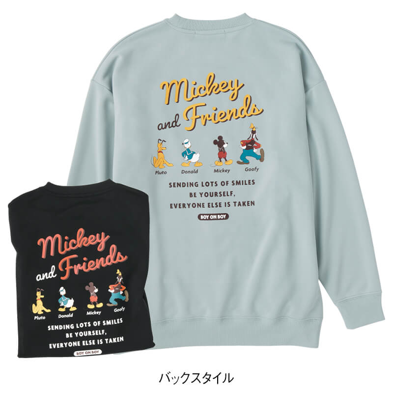 ＜ディズニー＞ポンチクルーネックビッグトレーナー