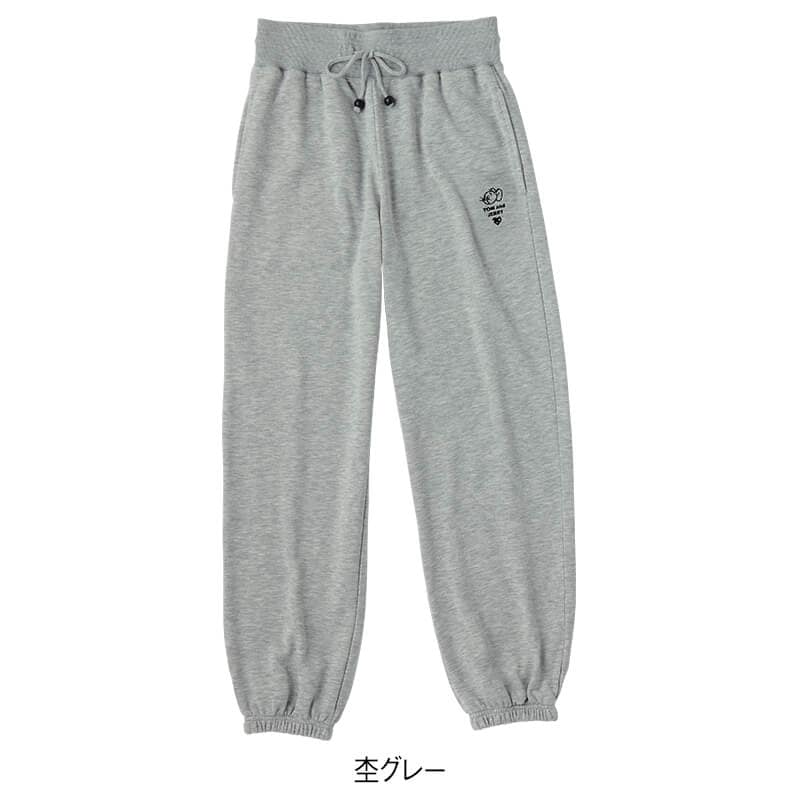 ＜TOM and JERRY＞裏毛裾ゴムロングパンツ