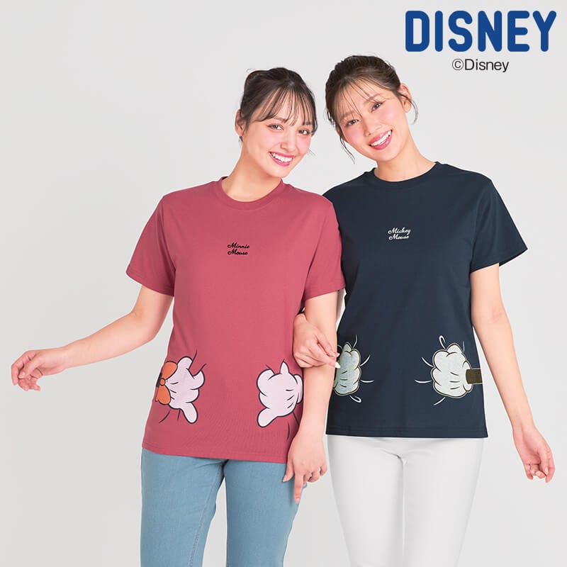 ＜ディズニー＞天竺半袖抱きつきTシャツ