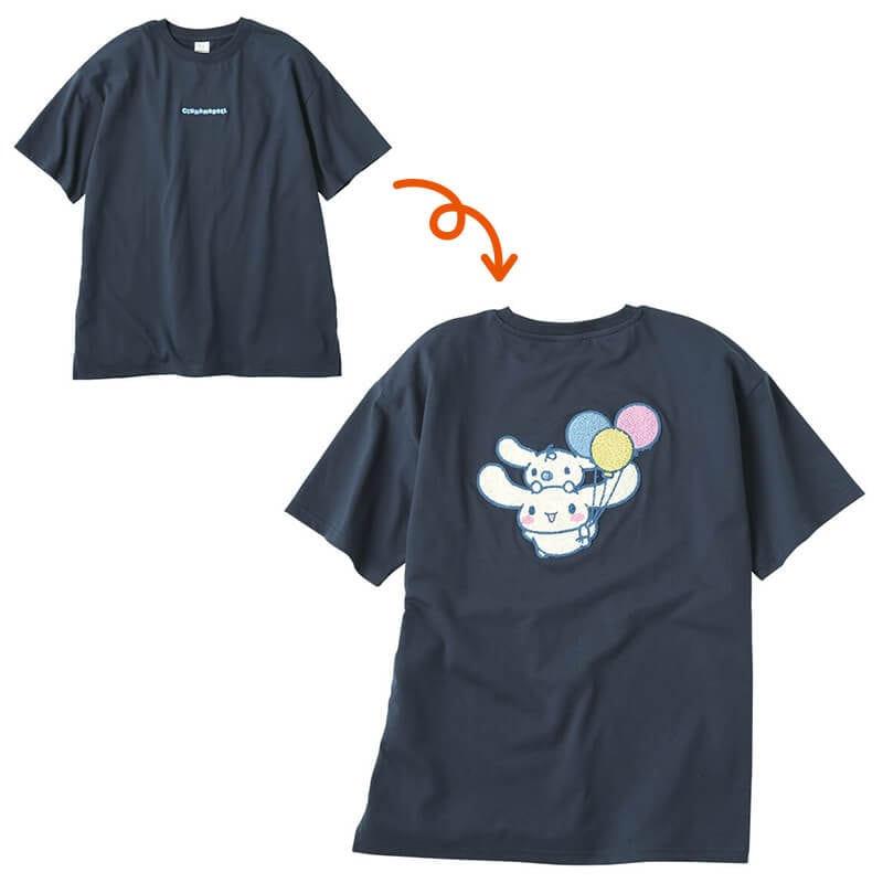 ＜サンリオキャラクターズ＞さがら刺繍天竺半袖Tシャツ