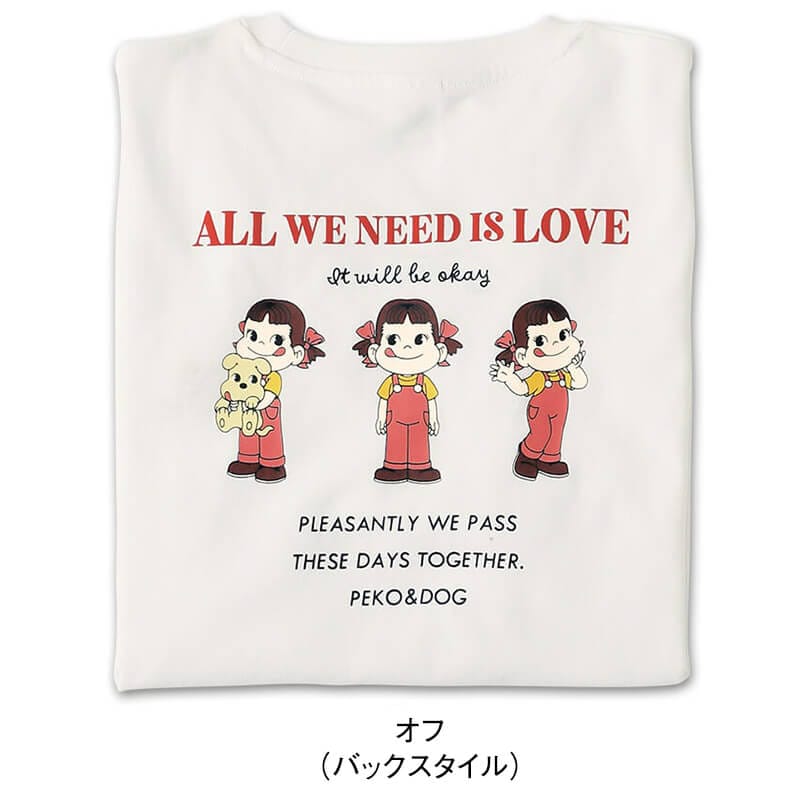 ＜Peko＞天竺7分袖ワイドTシャツ