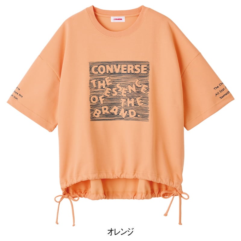 ＜CONVERSE＞プレーティングドロストルーズTシャツ