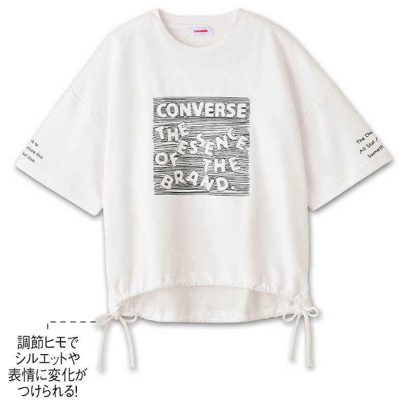 ＜CONVERSE＞プレーティングドロストルーズTシャツ