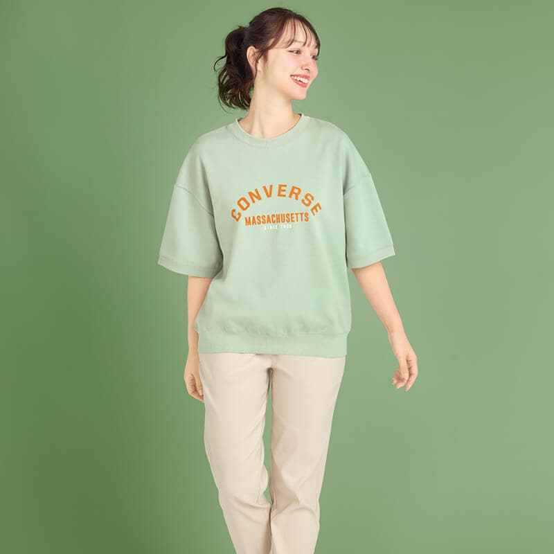 ＜CONVERSE＞プレーティングスウェットTシャツ