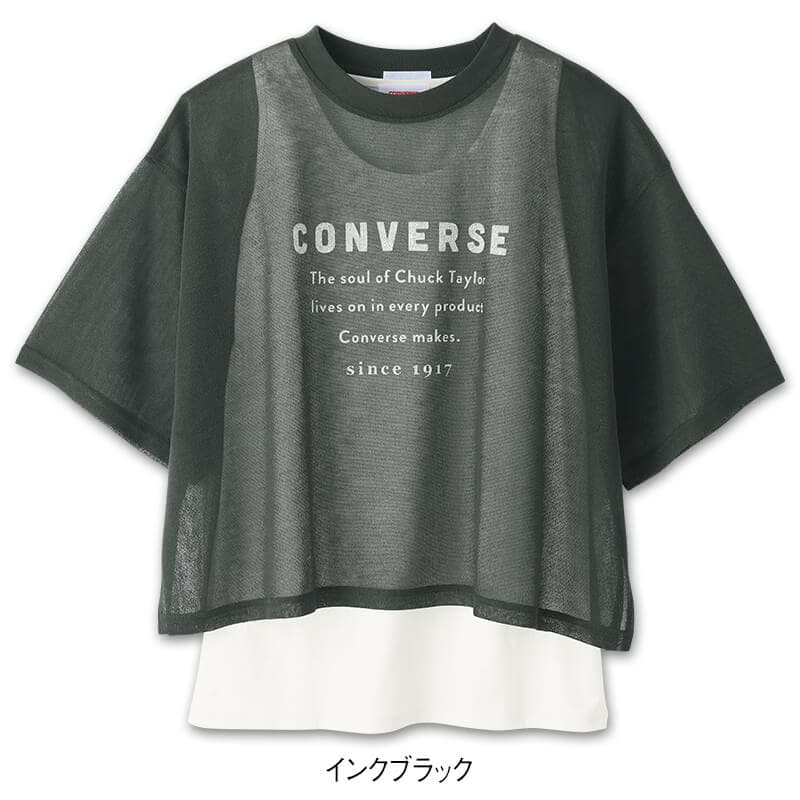 ＜CONVERSE＞サラッと透かし編みプルオーバー＆タンクトップ