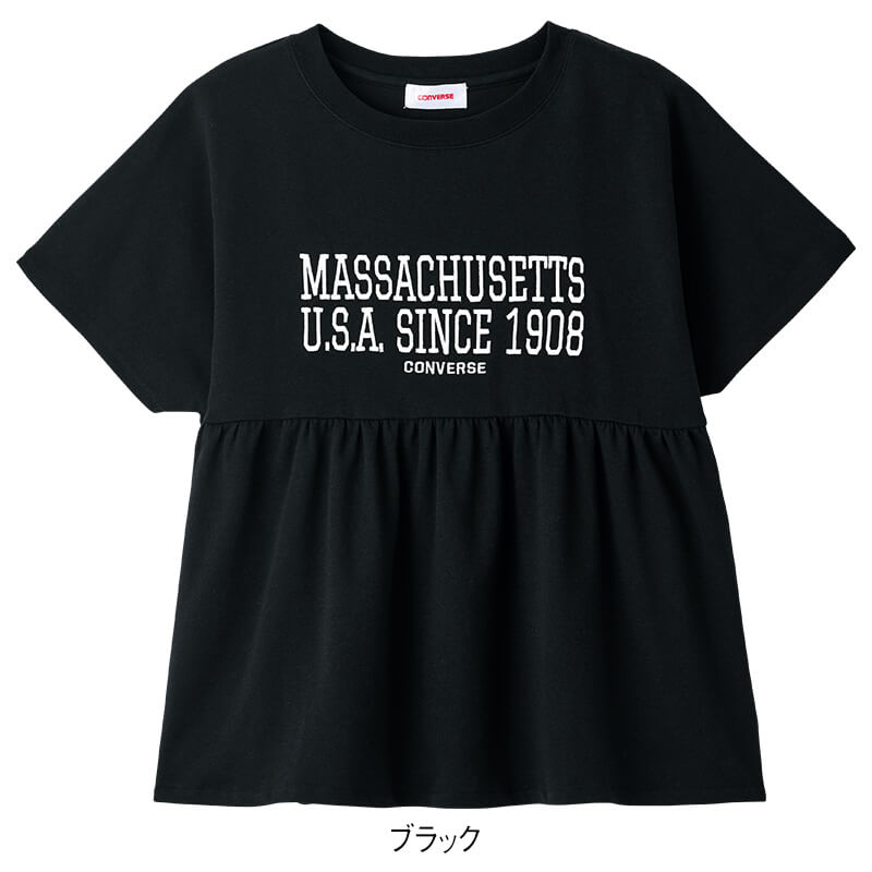 ＜CONVERSE＞切替えギャザーTシャツ