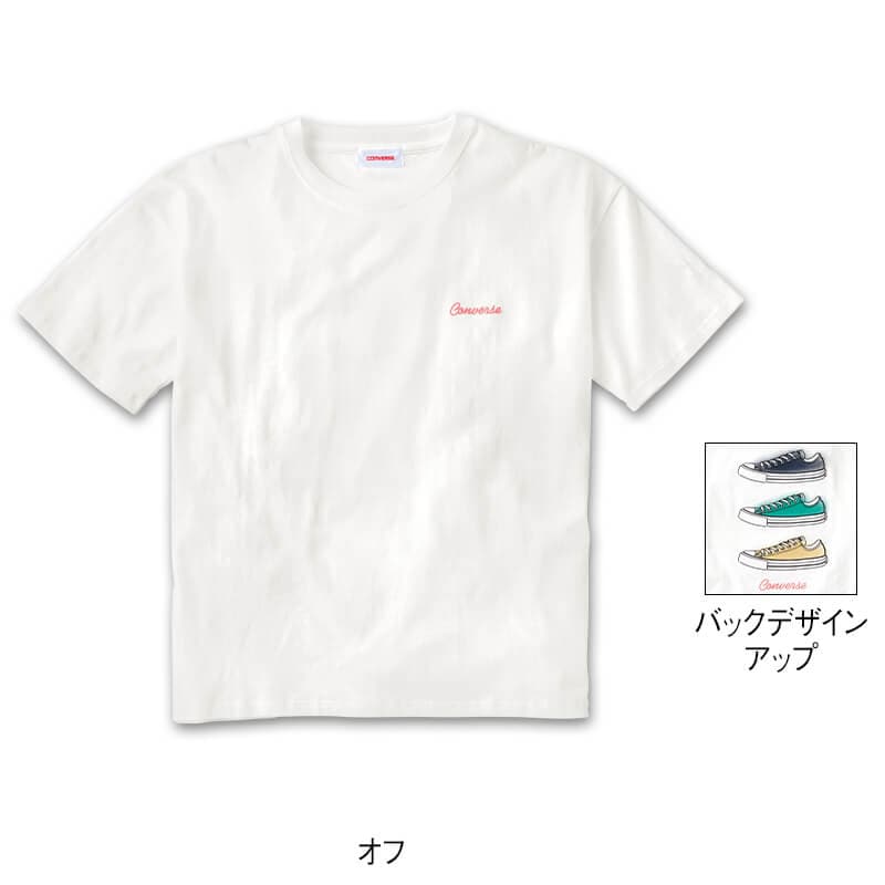 ＜CONVERSE＞シューズ刺繍Tシャツ