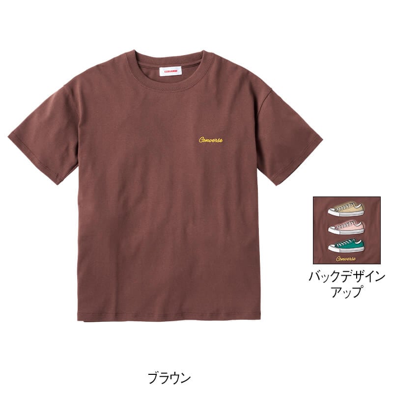 ＜CONVERSE＞シューズ刺繍Tシャツ