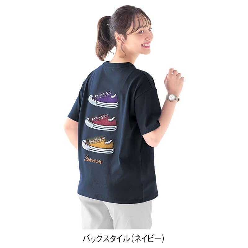 ＜CONVERSE＞シューズ刺繍Tシャツ