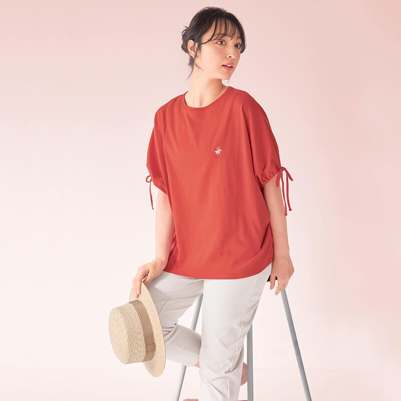 ＜BEVERLY HILLS POLO CLUB＞袖ギャザードルマンプルオーバー