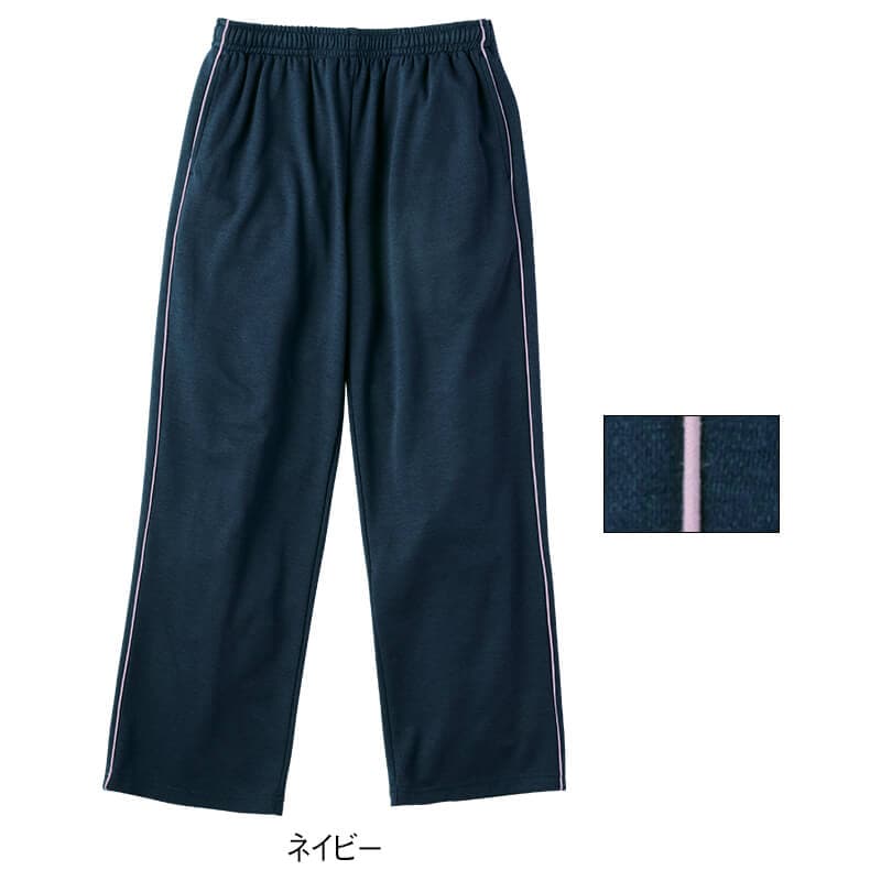 吸水速乾 ドライ裏メッシュ脇パイピングロングパンツ