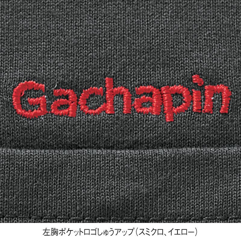 ＜ガチャピン・ムック＞天竺半袖ワイドガチャピンTシャツ