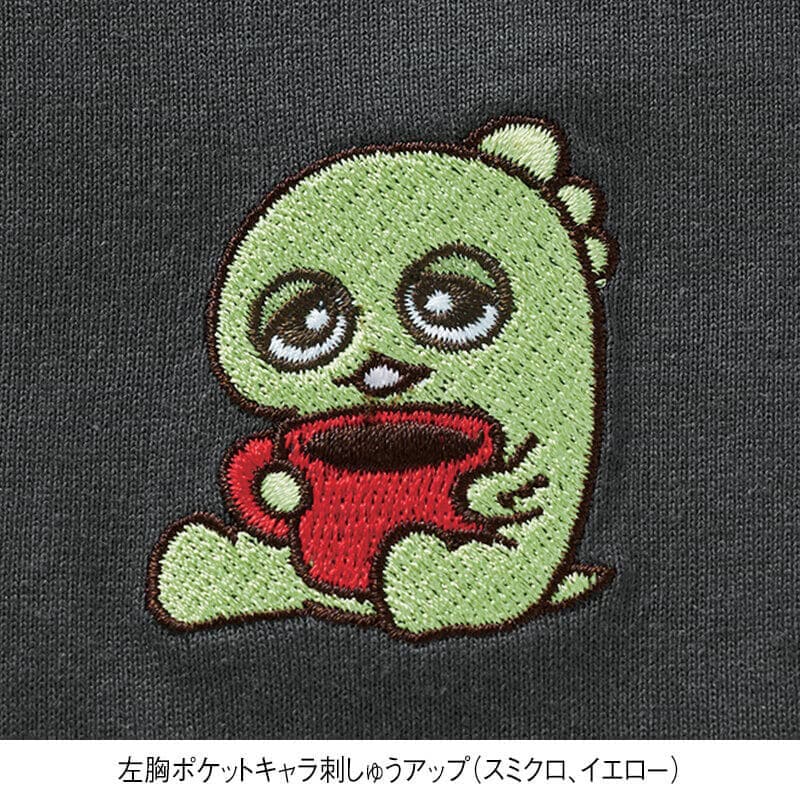 ＜ガチャピン・ムック＞天竺半袖ワイドガチャピンTシャツ