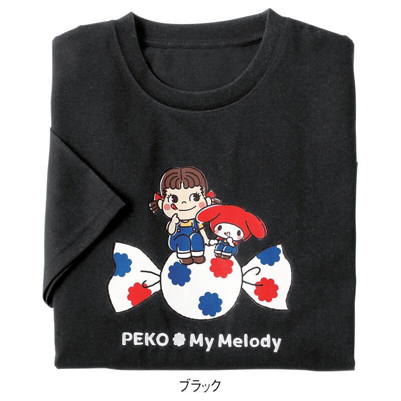 ＜Peko×サンリオキャラクターズ＞天竺半袖ワイドTシャツ
