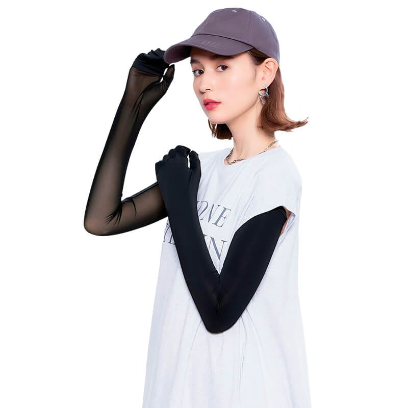 PRECIOUS UV クールメッシュ指ぬきグローブ