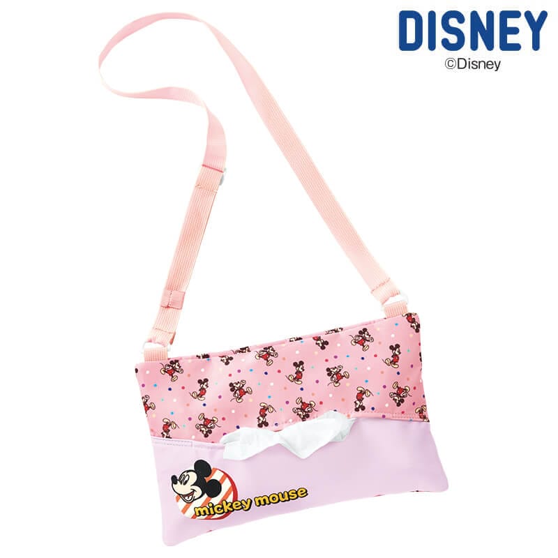 ＜ディズニー＞ティッシュポケットファスナー付きサコッシュ