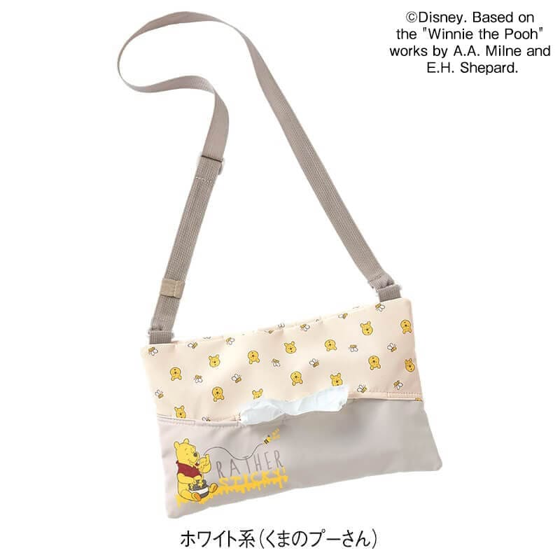 ＜ディズニー＞ティッシュポケットファスナー付きサコッシュ