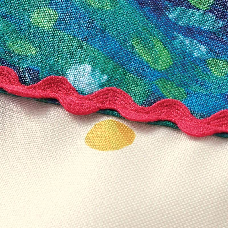 ＜はらぺこあおむし＞りんごポケットドット柄エプロン