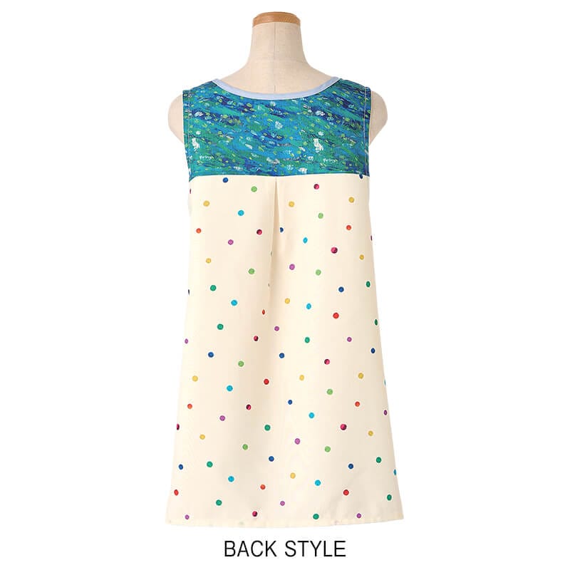 ＜はらぺこあおむし＞りんごポケットドット柄エプロン