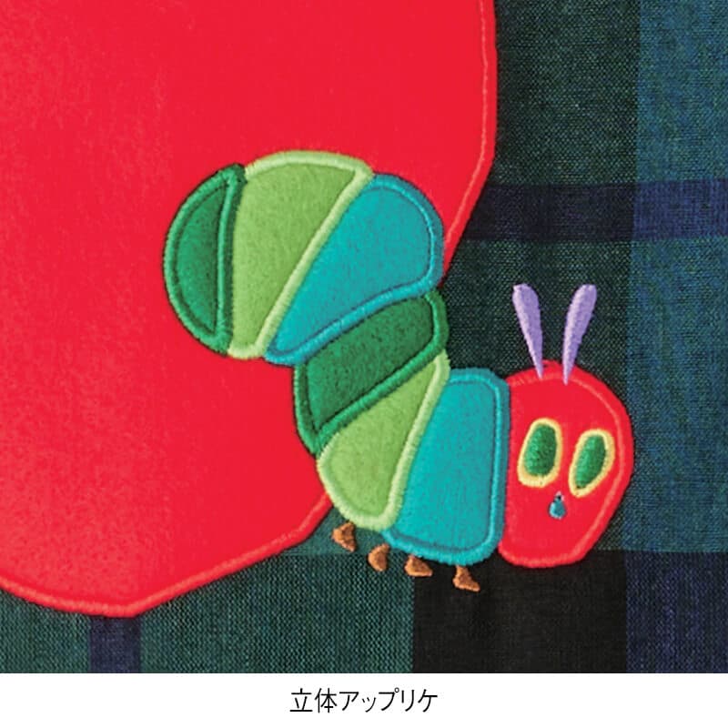 ＜はらぺこあおむし＞ブラックウォッチ柄エプロン