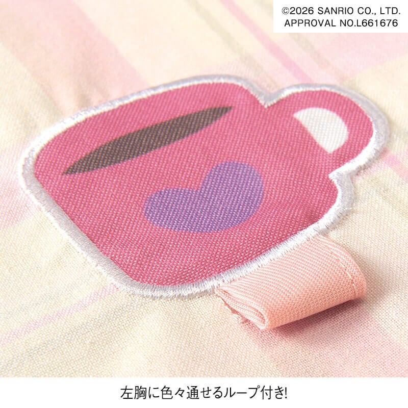 ＜サンリオキャラクターズ＞マイメロディ・クロミ チェック柄エプロン