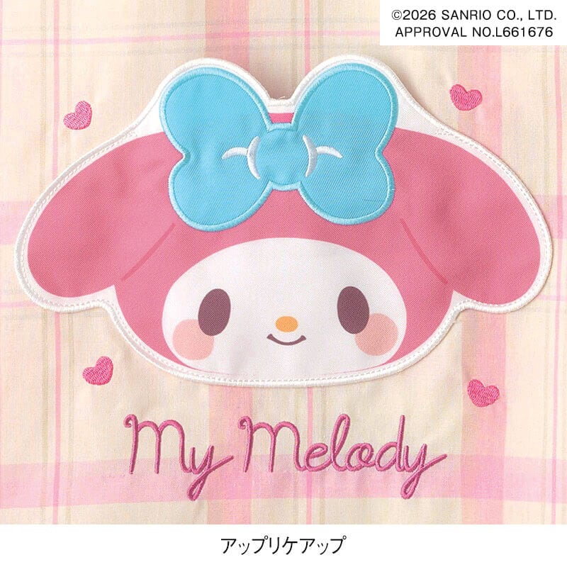 ＜サンリオキャラクターズ＞マイメロディ・クロミ チェック柄エプロン