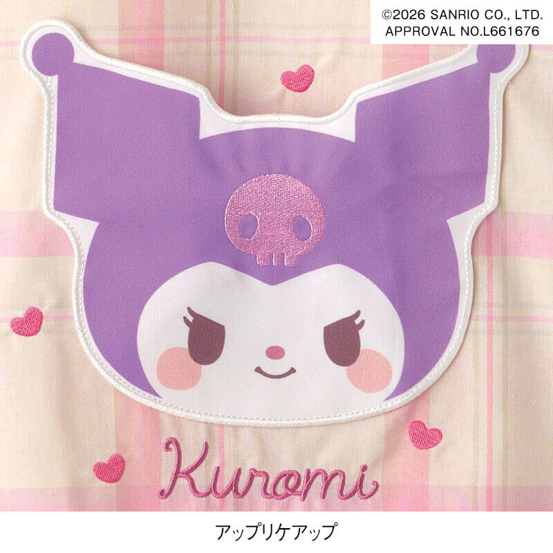 ＜サンリオキャラクターズ＞マイメロディ・クロミ チェック柄エプロン