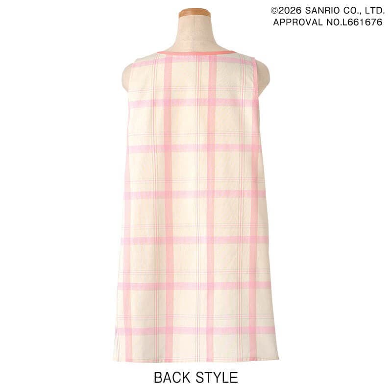 ＜サンリオキャラクターズ＞マイメロディ・クロミ チェック柄エプロン