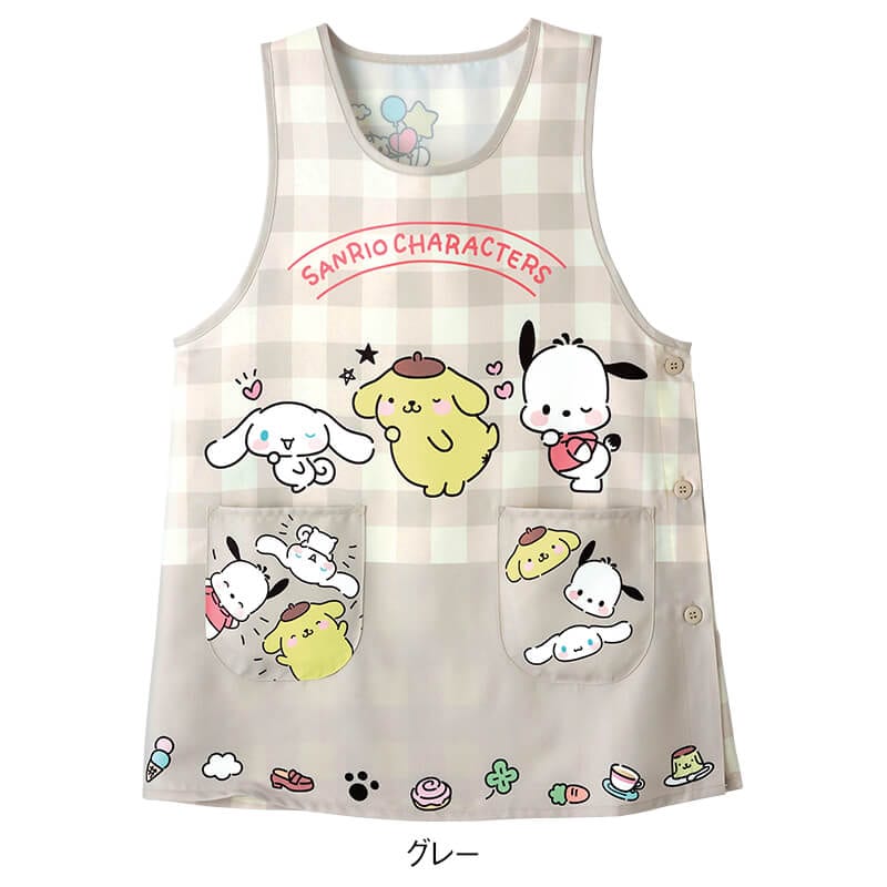 ＜サンリオキャラクターズ＞犬キャラMIXプリントエプロン