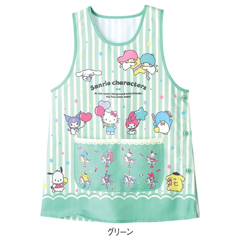 ＜サンリオキャラクターズ＞キャラMIXストライププリントエプロン