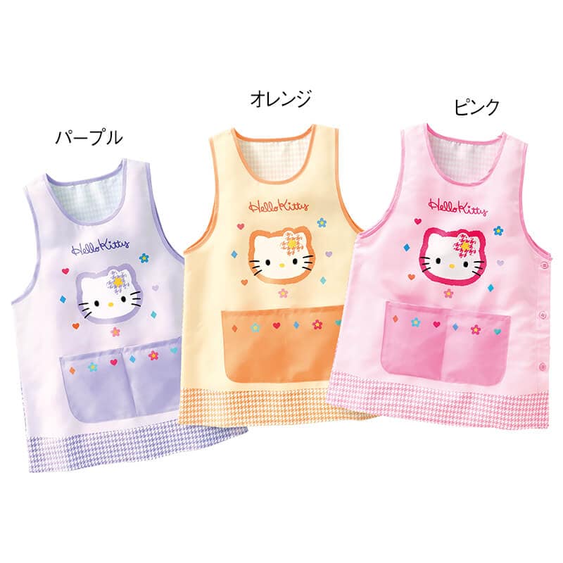 ＜サンリオキャラクターズ＞ハローキティ フラワープリントエプロン