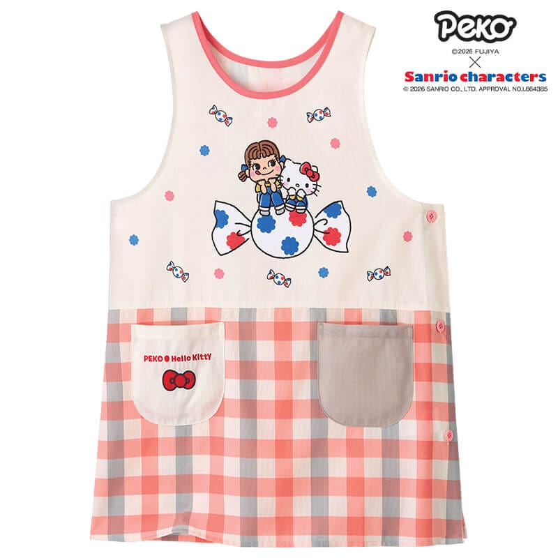 ＜PEKO×ハローキティ＞PEKO×ハローキティなかよしエプロン