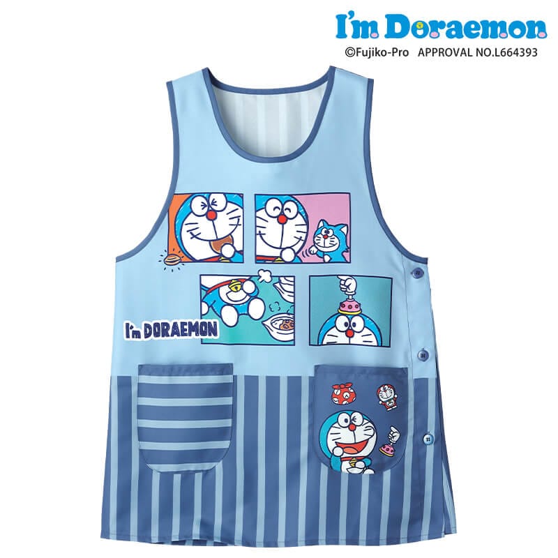 ＜アイムドラえもん＞ストライププリントエプロン