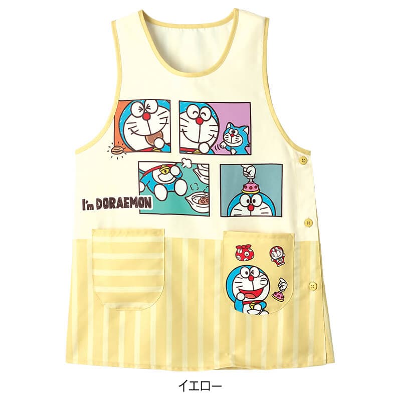 ＜アイムドラえもん＞ストライププリントエプロン